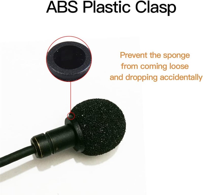 KITCADA Foam Mic Covers Foam Lavelier Windscreen, Lapel Microphone Foam Cover for Sony Lavalier Microphone Windscreen Replacement Foam Windscreen, Pack of 3 - Image 3